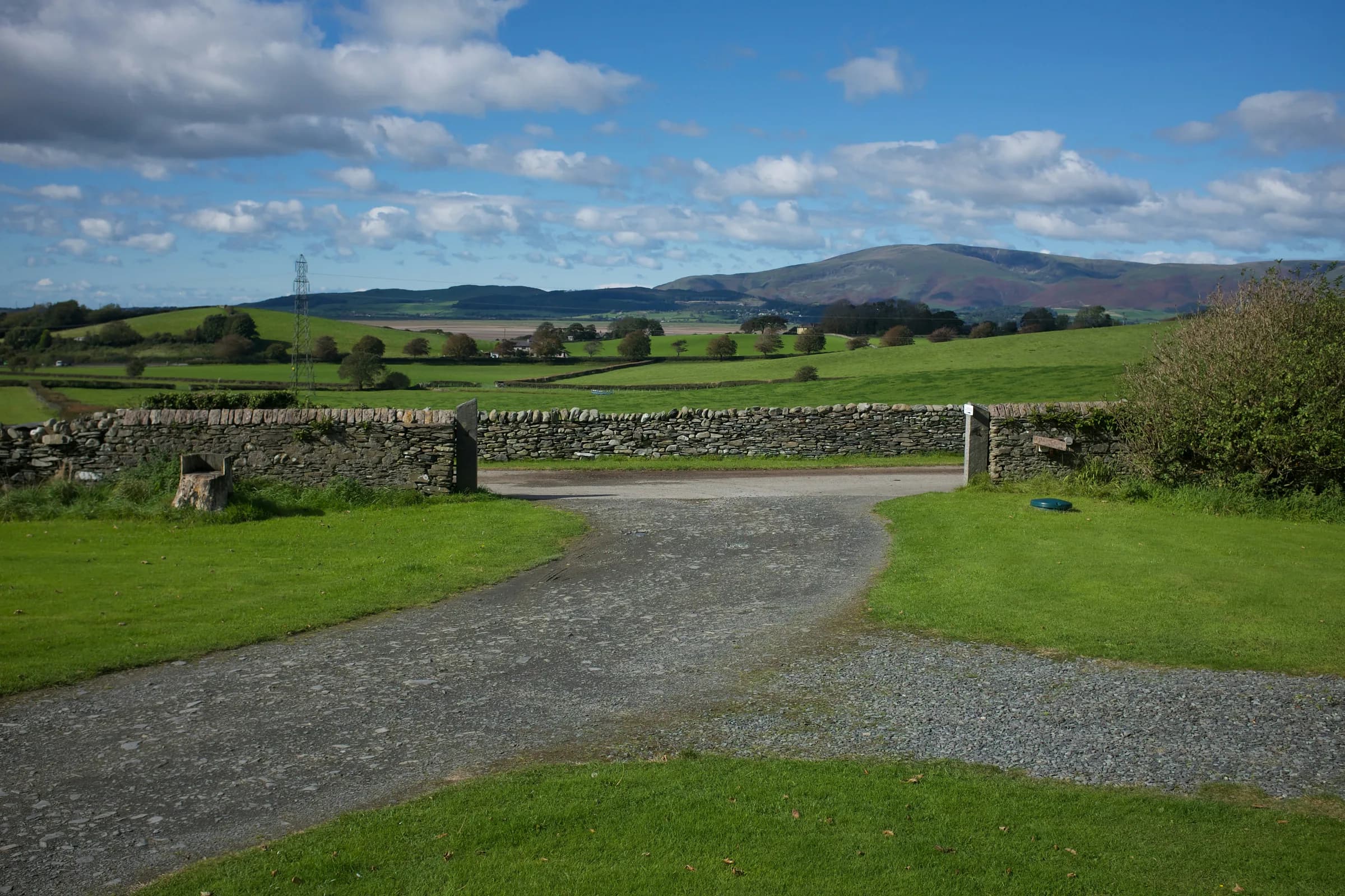 Farm gate and track